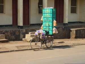 overloaded bicycle